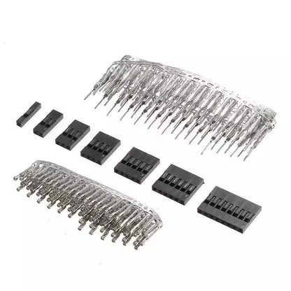 310Pcs/set 2.54mm Male+Female Dupont Wire Jumper Line Cable 1/2/3/4/5/6/8 Pin Header Connector Housing Electronic DIY Kit