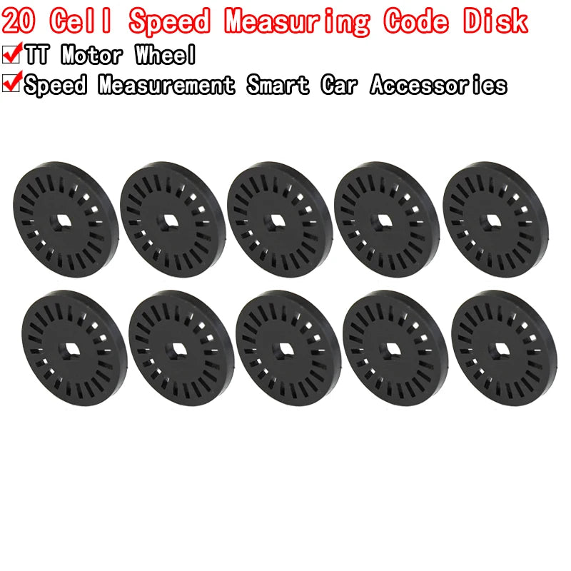 10PCS Coded Disc Encoder 20 Holds Motor Speed Sensor for Robot Speed Test For arduino
