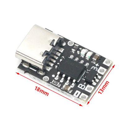 5V Charging and Discharging Integrated Module 3.7V 4.2V18650 Lithium Battery Charging Boost Power Board Protection Type-c