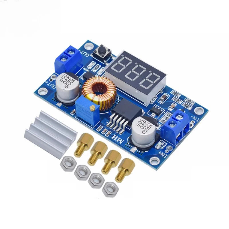 5A 75W XL4015 DC DC Converter Adjustable Step-Down Module 4.0-38V to 1.25V-36V DIY Adjustable Power Supply