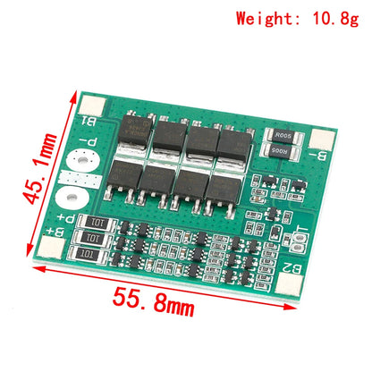 3S 25A Li-ion 18650 BMS PCM battery protection board bms pcm with balance for li-ion lipo battery cell pack