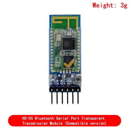 HC-05 HC-06 Master-Slave 6Pin/4Pin Anti-Reverse, Integrated Bluetooth Serial Pass-Through Module, Wireless Serial for Arduino