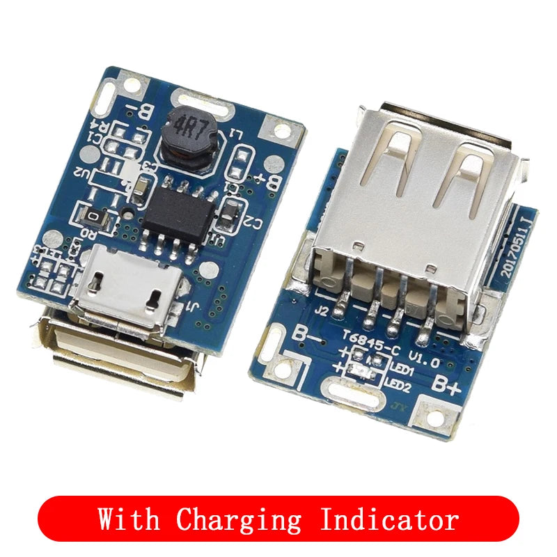 Type-C /Micro USB 5V 1A 2A 3.1A Boost Converter Step-Up Power Module Mobile Power Bank Accessories With Protection LED Indicator