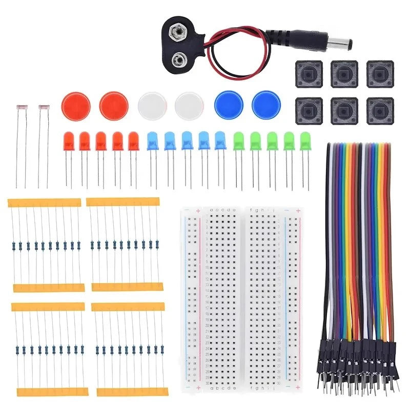 Smart Electronics Starter Kit For arduino uno r3 mini Breadboard LED jumper wire button