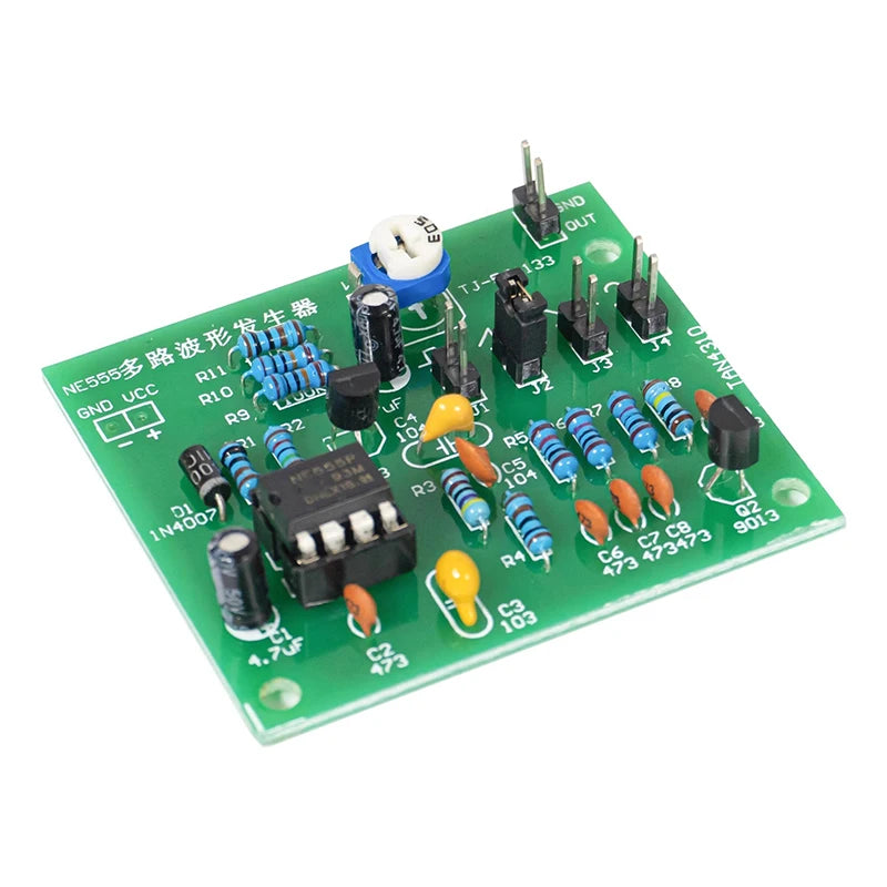 DC6-12V NE555 Pulse Generator Module Sine/Triangle/Square Wave generator multi-channel Waveform Signal Generator DIY Kit