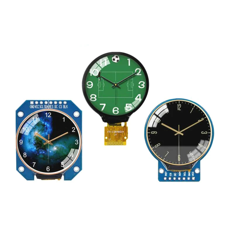 TFT Display 1.28 Inch TFT LCD Display Module Round RGB 240*240 GC9A01 Driver 4 Wire SPI Interface 240x240 PCB  For Arduino