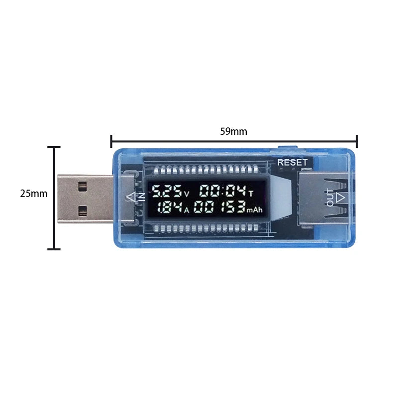 Voltage Meters Current Voltage Capacity Battery Tester USB Volt Current Voltage Doctor Charger Capacity Tester Meter Power Bank