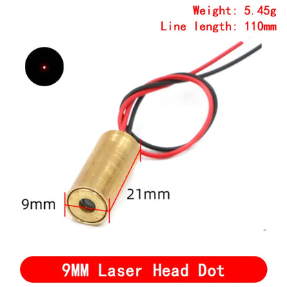 650nm 5mW Red Point / Line / Cross Laser Module Head Glass Lens Focusable Focus Adjustable Laser Diode Head Industrial Class