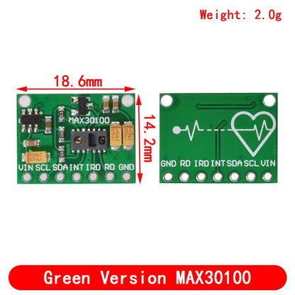 MAX30102 MAX30100 Heart rate Sensor Module Puls detection Blood oxygen concentration test For Arduino Ultra-Low Power