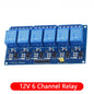5v 12v 1 2 4 6 8 way relay module for arduino 1 2 4 6 8 channel relay module with optocoupler Relay Output In stock