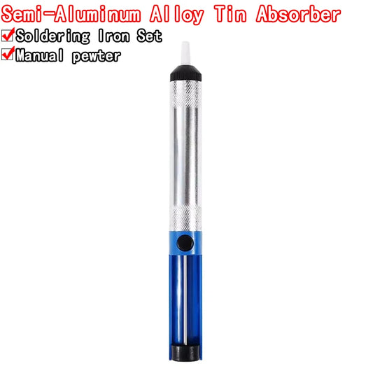 Aluminum Metal Desoldering Pump Suction Tin Gun Soldering Sucker Pen Removal Vacuum Soldering Iron Desolder Hand Welding Tools