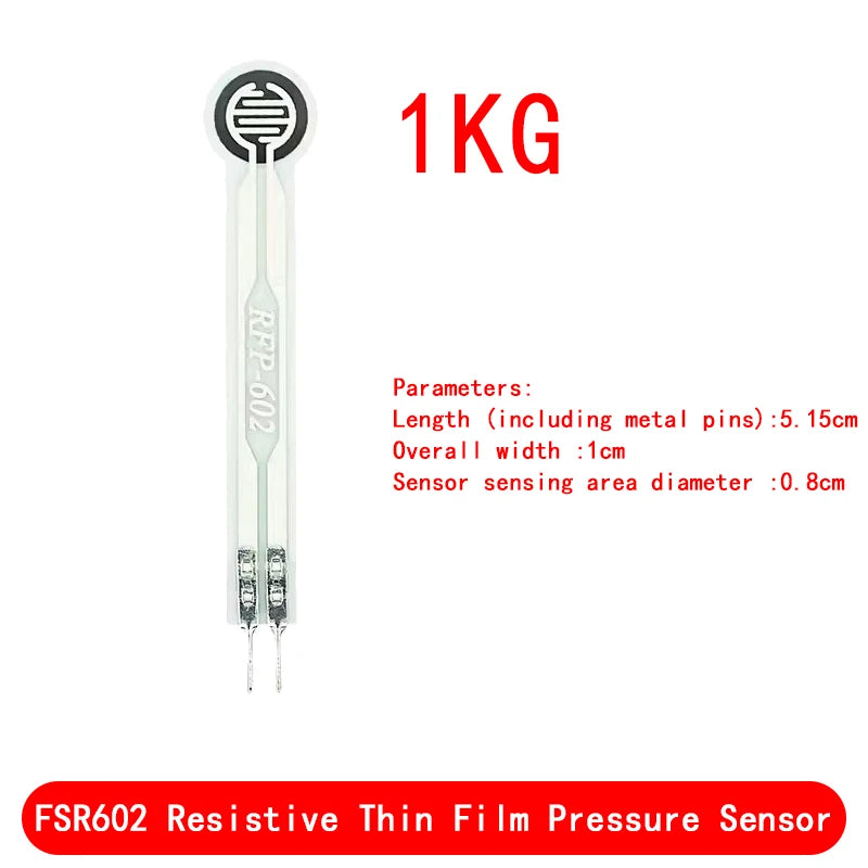 Load Cell Resistive Membrane Pressure Sensor Module Flexible Force Sensitive Analog FSR402 4mm 5mm 7mm 110mm For Arduino