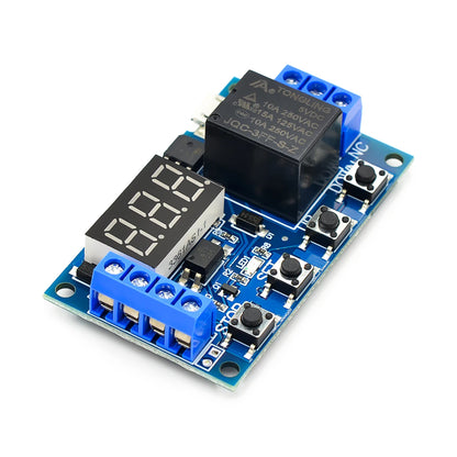 6-30V Relay Module Switch Trigger Time Delay Circuit Timer Cycle Adjustable Trigger OFF / ON Switch Timing Cycle for Arduino