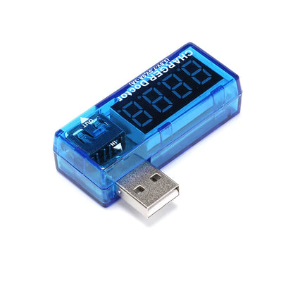 Digital USB Mobile Power charging current voltage Tester Meter Mini USB charger doctor voltmeter ammeter Turn transparent