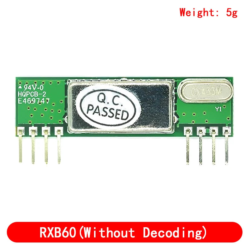 RXB60 RXB6 433Mhz Superheterodyne Wireless Receiving Module/Without Decoding Module