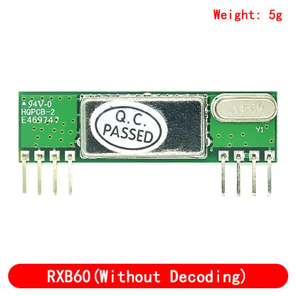 RXB60 RXB6 433Mhz Superheterodyne Wireless Receiving Module/Without Decoding Module