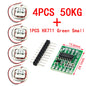 HX711 AD Module Body Load Cell Weighing Sensor Pressure Sensor+4Pcs 50kg Human Scale Load Cell Weight Sensors+Measurement Tools