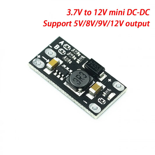 5pcs 3.7V to 12V Mini DC-DC Boost Module, Support 5V/8V/9V/12V Output, Lithium Battery Boost