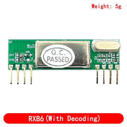 RXB60 RXB6 433Mhz Superheterodyne Wireless Receiving Module/Without Decoding Module
