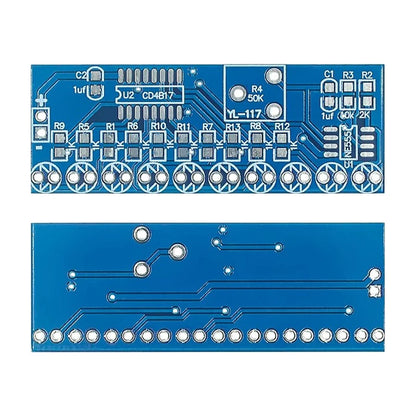 NE555+CD4017 Running LED Flow LED Light Electronic Production Suite DIY Kit