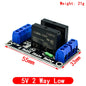 5V Relay 1 2 4 8 Channel For OMRON SSR High Low Level Solid State Relay Module 250V 2A For Arduino