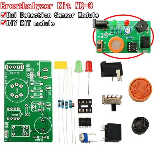 Alcohol tester suite mq-3 drink-driving tester MQ-3 module alcohol sensor DIY parts