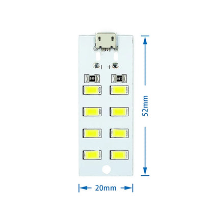 high quality 5730 smd 5V 430mA~470mA White  Mirco Usb 5730 LED lighting panel USB mobile light Emergency light  night light