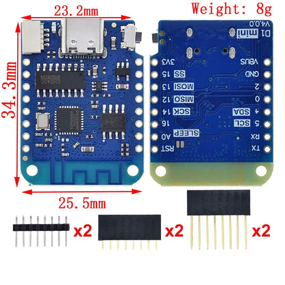 WeMos D1 Mini Pro V3.0 NodeMcu 4MB/16MB bytes Lua WIFI Internet of Things Development board based ESP8266 CH340G Nodemcu V2