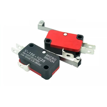 5PCS V-156-1C25 15A The micro switch, Push Button SPDT Momentary Snap Action Limit switch, travel switch