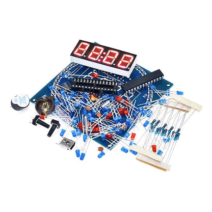 DS1302 Rotating LED Display Alarm Electronic Clock Module DIY KIT LED Temperature Display