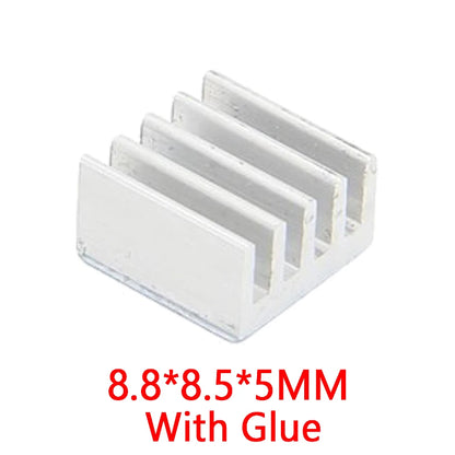 5PCS/LOT 3D Printer For Raspberry Pi Heat Sink A4988 chip Aluminum Heatsink Radiator Cooling Kit For Raspberry Pi