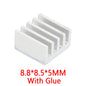 5PCS/LOT 3D Printer For Raspberry Pi Heat Sink A4988 chip Aluminum Heatsink Radiator Cooling Kit For Raspberry Pi
