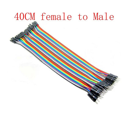 Dupont Line 40P 10cm/15cm/40cm Male to Male + Female to Male and Female to Female Jumper Wire Dupont Cable for arduino DIY KIT