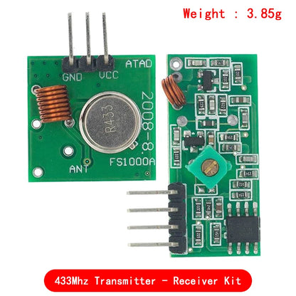 Smart Electronics 433Mhz RF transmitter and receiver Module link kit For arduino/ARM/MCU WL diy 315MHZ/433MHZ wireless
