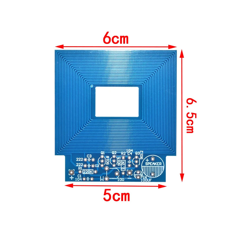 Metal Detector Scanner Unassembled Kit DC 3V-5V Suite Metal Sensor Board Module Electronic DIY Kits PCB Board Buzzer Capacitor