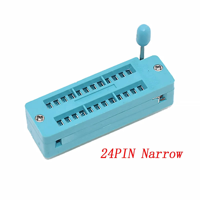 1pcs/lot 14 16 18 20 24 28 32 40 P Pin 2.54 MM Green DIP Universal ZIF IC Socket Test Solder Type IC lock seat zif socket
