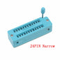 1pcs/lot 14 16 18 20 24 28 32 40 P Pin 2.54 MM Green DIP Universal ZIF IC Socket Test Solder Type IC lock seat zif socket