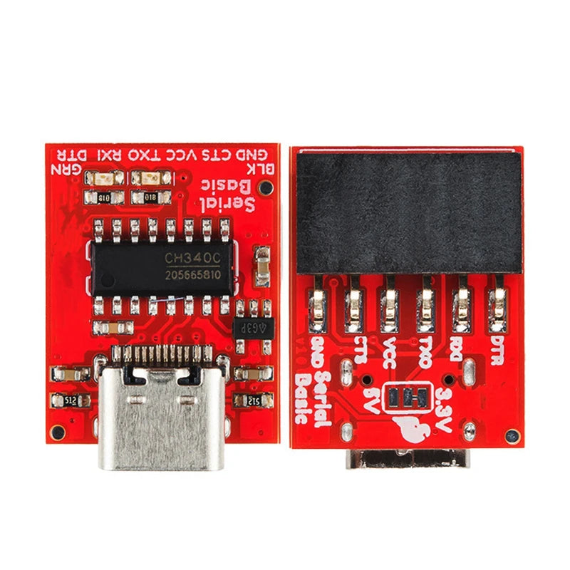 Type C to TTL Serial Port CH340C Module CH340 USB Bus Conversion Chip ISP Communicate Connector for STM32 Serial Port Download