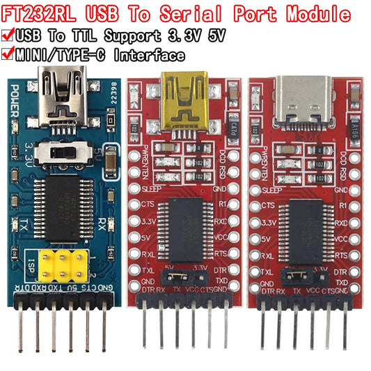 FT232RL FTDI USB 3.3V 5.5V to TTL Serial Adapter Module for Arduino FT232 Pro Mini USB TO TTL 232