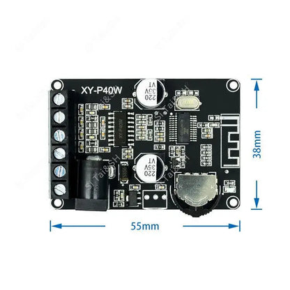 10W/15W/20W Stereo Bluetooth Power Amplifier Board 12V/24V High Power Digital Amplifier Module XY-P15W