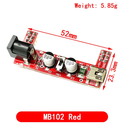 3.3V/5V MB102 Breadboard power module+MB-102 830 points Prototype Bread board for arduino kit +65 jumper wires wholesale