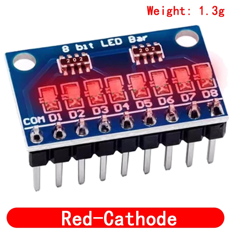 3-24V 8 Bit Blue/Red Common anode/cathode LED indicator Module Breadboard starter kit Board for MCU ARM 3d printer UNO MEGA2560