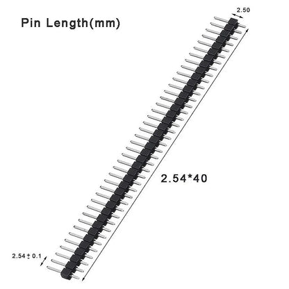 20PCS 40Pin 2.54mm Single Row Straight Male Pin Header Connector Strip For PBC Ardunio