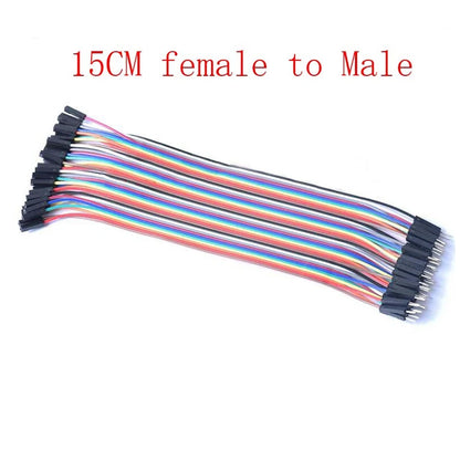 Dupont Line 40P 10cm/15cm/40cm Male to Male + Female to Male and Female to Female Jumper Wire Dupont Cable for arduino DIY KIT