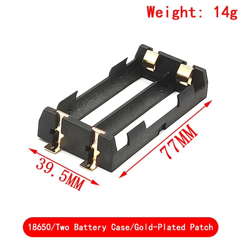 1x 2x 18650 Series Batteries Holder Box Storage Case Container With Bronze Pins Drop Ship