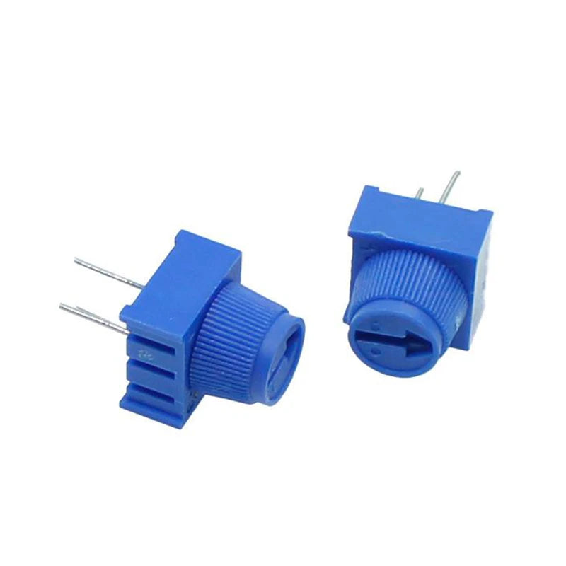 5PCS 3386P 3386P-1-103 10K 1k 2k 5k 10k 20k 50K 100K 200K 500K 1M Through Hole Trimmer Potentiometer Cermet Turn Top Adjustment