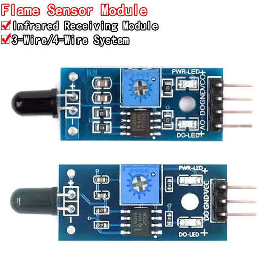 IR Infrared 3/4 Wire Flame Detection Sensor Module IR Flame Sensor Module Detector Smartsense For Arduino