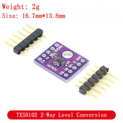 2 Channel 4 8 way IIC I2C UART SPI TTL Logic Level Converter Bi-Directional Module 5V to 3.3V For Arduino Compatible Breadboard