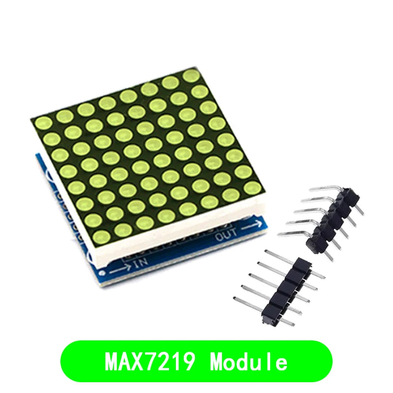 MAX7219 dot matrix module microcontroller module display module finished goods , Can be together for arduino programming DIY KIT