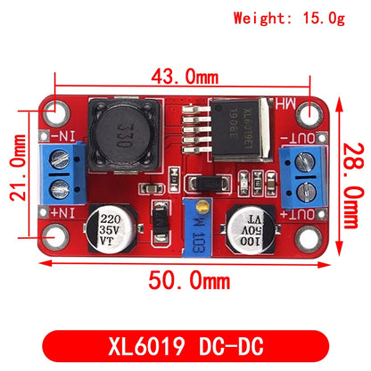 XL6009/XL6019 4A Boost Converter Step Up Adjustable 15W 5-32V to 5-50V DC-DC Power Supply Module High Performance Low Ripple